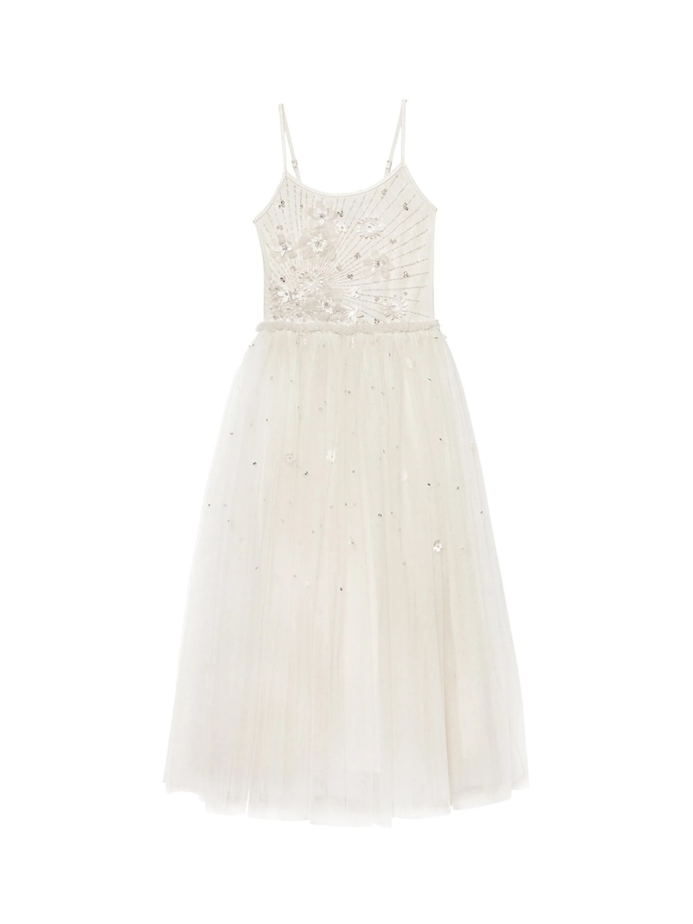 Tutu Du Monde Ivory Sequin & Floral Tulle Dress